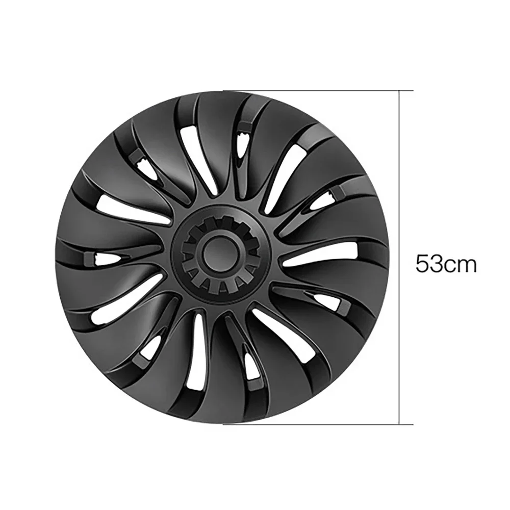 For Tesla Model Y 2018-2023 19 inch Wheel Hub Caps Symmetric Type Decorative Hub Cover Protection Car Exterior Modification Part