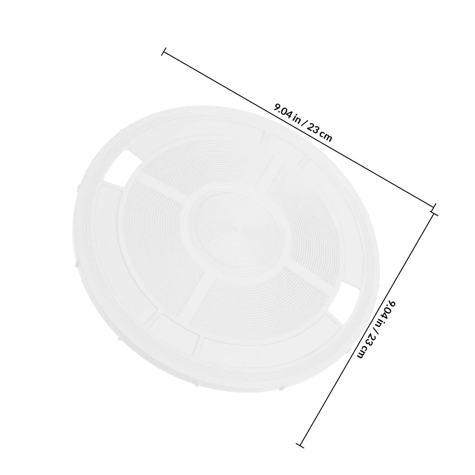 Pool Skimmer Cover Replacement ABS Lid Debris Prevention Splash Guard Wide Compatibility Pool Accessory Skimmer Vacuum Cover