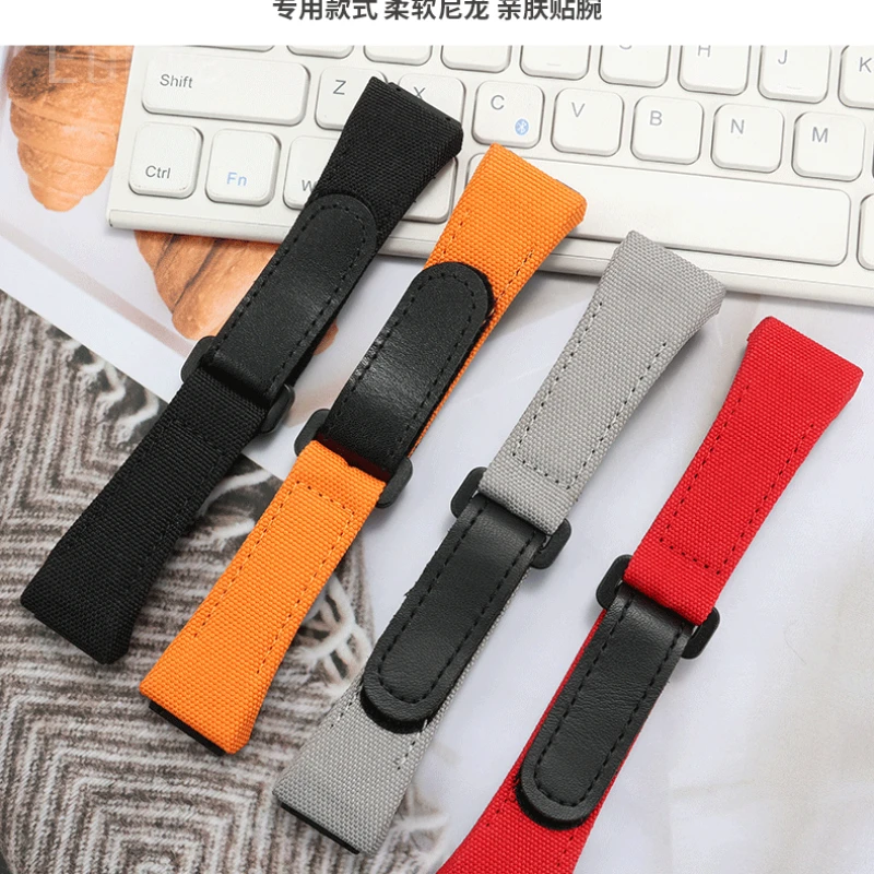 25mm for Richard Mille Nylon Canvas Watch Strap Rm50 53 Series Waterproof Sweat-Proof Ge Ya hook and loop fastener Watch Band