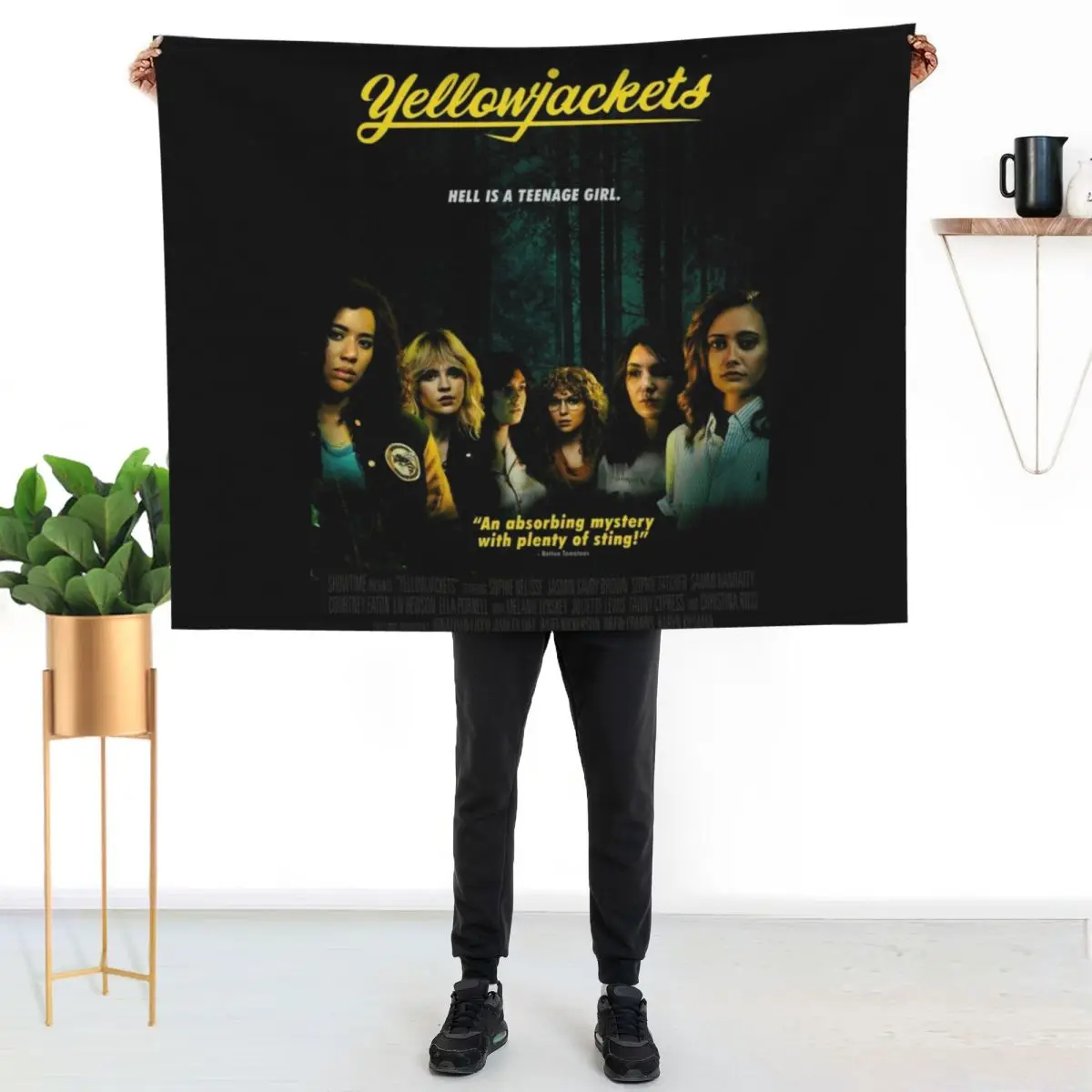 Yellowjackets Drama Series Throw Blanket Stylish Decor Blanket Gift for Friends Roommate