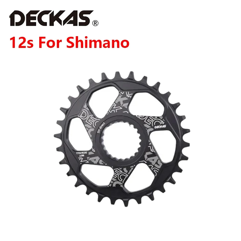 DECKAS-plato de bicicleta de montaña, rueda ancha y estrecha, 1x12S, para Shimano M6100, M7100, M8100, M9100, platos y bielas de montaje directo de