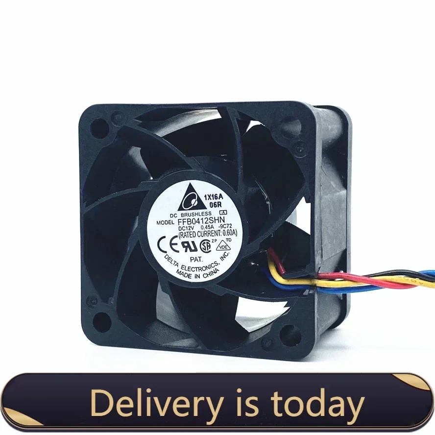 Delta FFB0412SHN 4028 40MM 40x40x28MM Server Fan Big Power Cooling Fan 12V 0.45A With 4pin