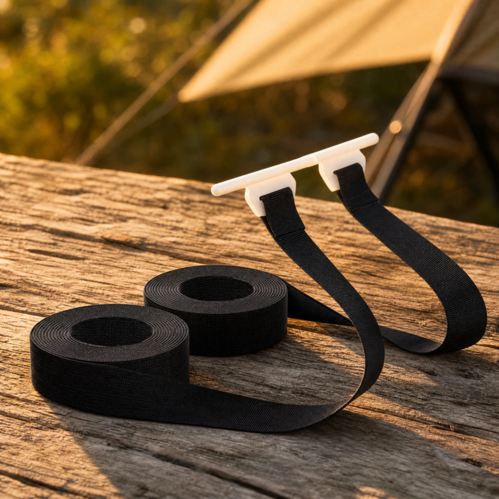 2 Pieces RV Awning Pull Strap with Stainless-Steel Buckle Long RV Awning Pull Strap Straps Easy-Grip Travel-Ready for Campers