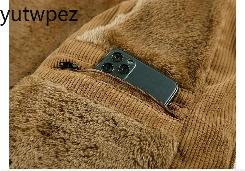 Outdoor Hiking Fashion Wool Vest Male Cotton-Padded Vests Coats Men's Sleeveless Jackets Warm Waistcoats Clothing Plus Size 6XL view 5