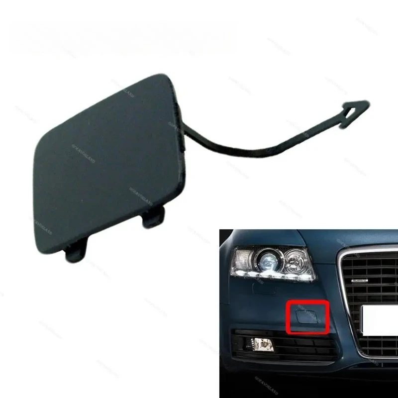 1PC 4F0807441F Unpainted For AUDI A6 Quattro C6 Facelift 2009 2010 2011 Front Bumper Tow Hook Eye Cover Cap