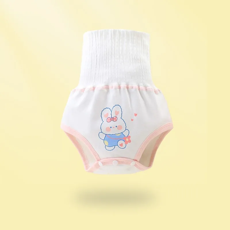 Bebê Barriga Protegido Calças de Treinamento, Algodão Infantil Shorts, Fraldas Calcinhas Dormir, Fralda Mudando Roupa Interior Pano, Bonito, Novo