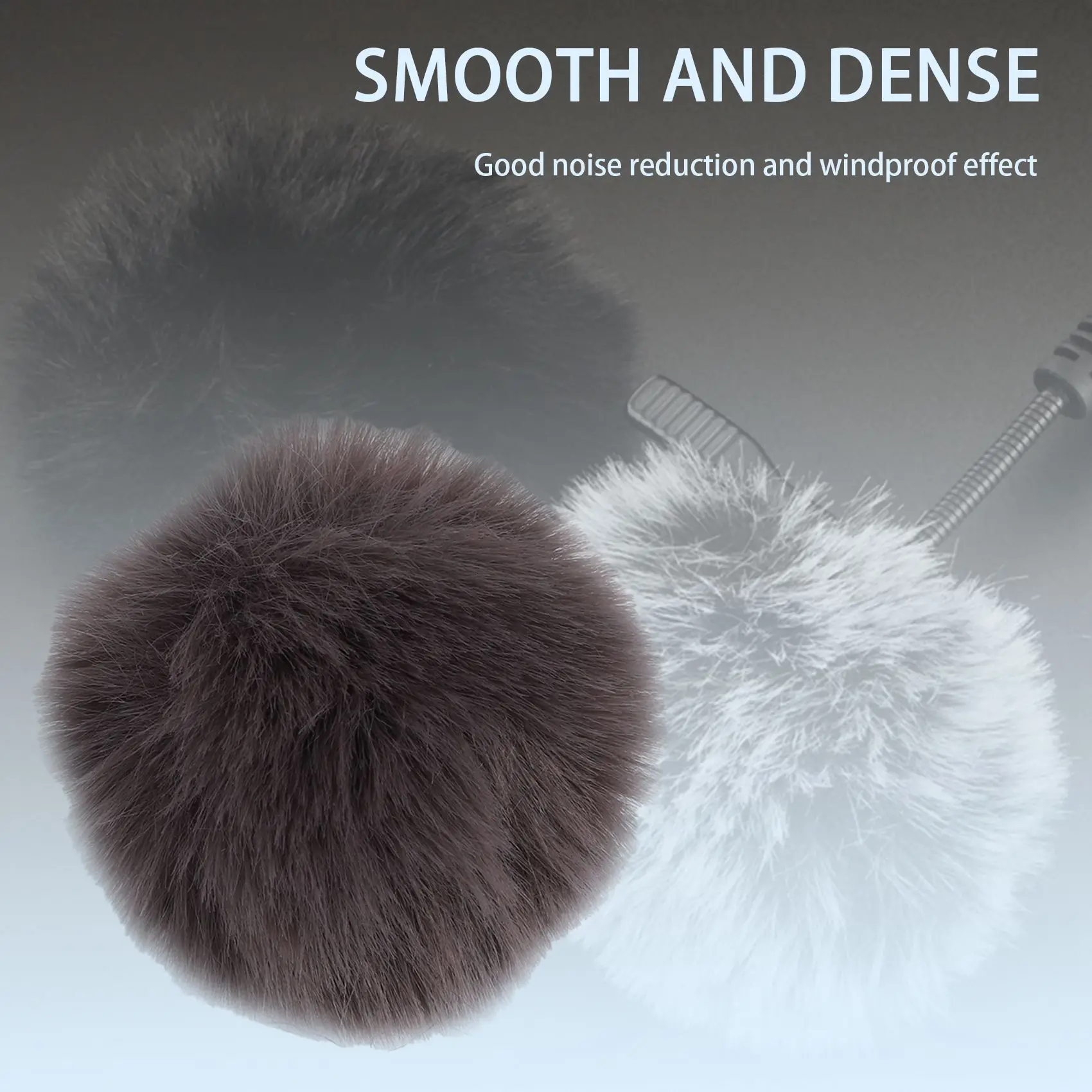 Universal Lavalier Microphone Furry Windscreen Fur Windshield Wind Muff Soft for Lapel Lavalier Mic 5Mm