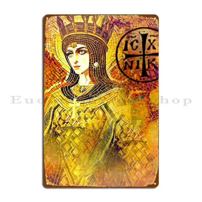 Byzantine Empire Queen Metal Sign Wall Decor Create Customize Pub Wall Mural Tin Sign Poster