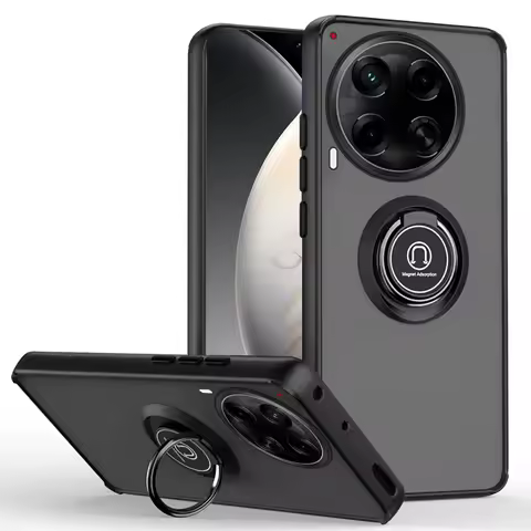 Skinlee Case For Tecno Camon 30 4G With Ring Holder Luxury Matte Shockproof Hard Shell For Tecno Camon 30 5G Phone Cover