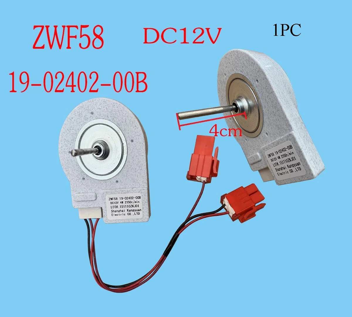 

Suitable for Zanusi Electrolux refrigerator fan ZSE4392ZGA ZWF58 19-02402-00A