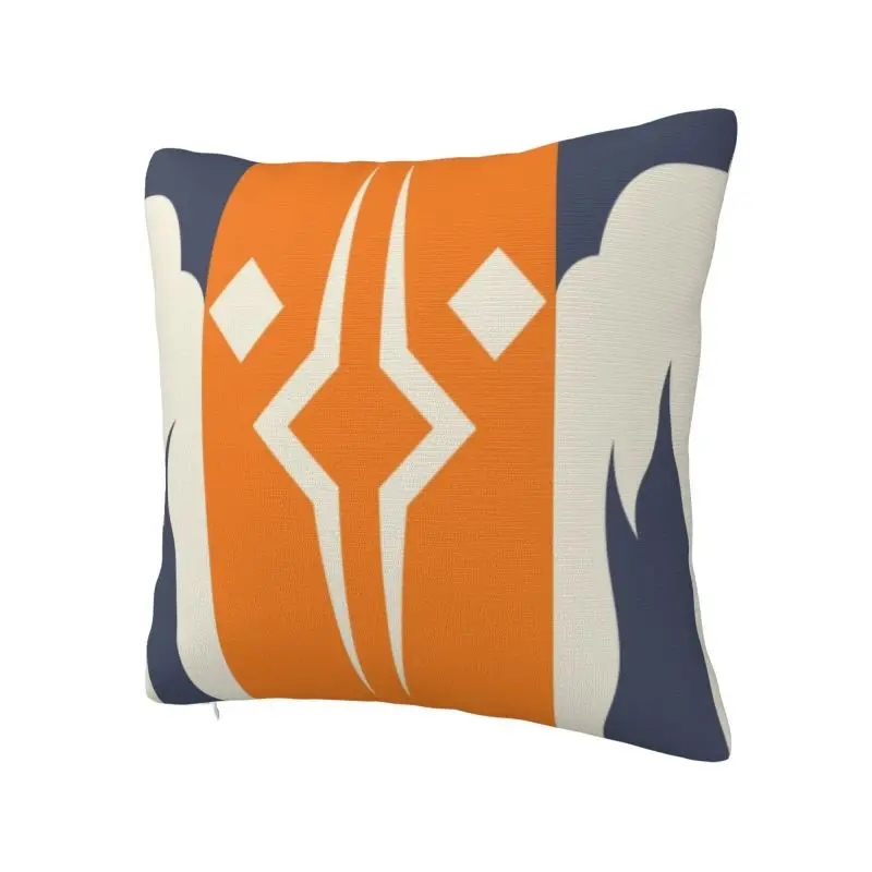 Fulcrum Ahsoka Tano Cushion Cover 40x40cm Sci Fi Wars TV show Velvet Cute Pillow Home Decor