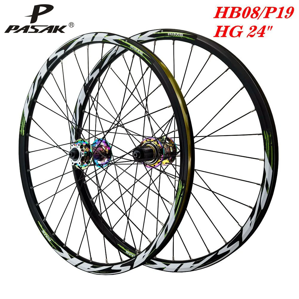 Bicycle Wheel Mountain Bike Wheel Set 24 Inch Adolescent Aluminum Alloy Front 2 Rear 4 Peilin Bearings 12 Speed Quick Disassemb