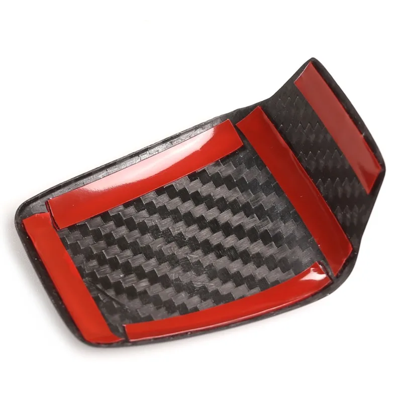 Real Carbon Fiber For 2020-2021 Alfa Romeo Giulia/Stelvio/Tonale Steering Wheel V-Frame Base Decorative Panel  Car  Accessories