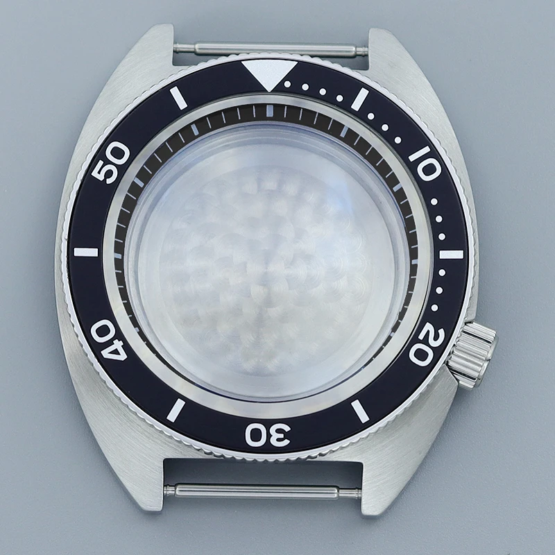 41mm Silver Watch Case Black chapters Ring Sapphire Crystal 120 clicks For NH35 NH36 NH38 NH70 Movement Watch Accessories 10Bar