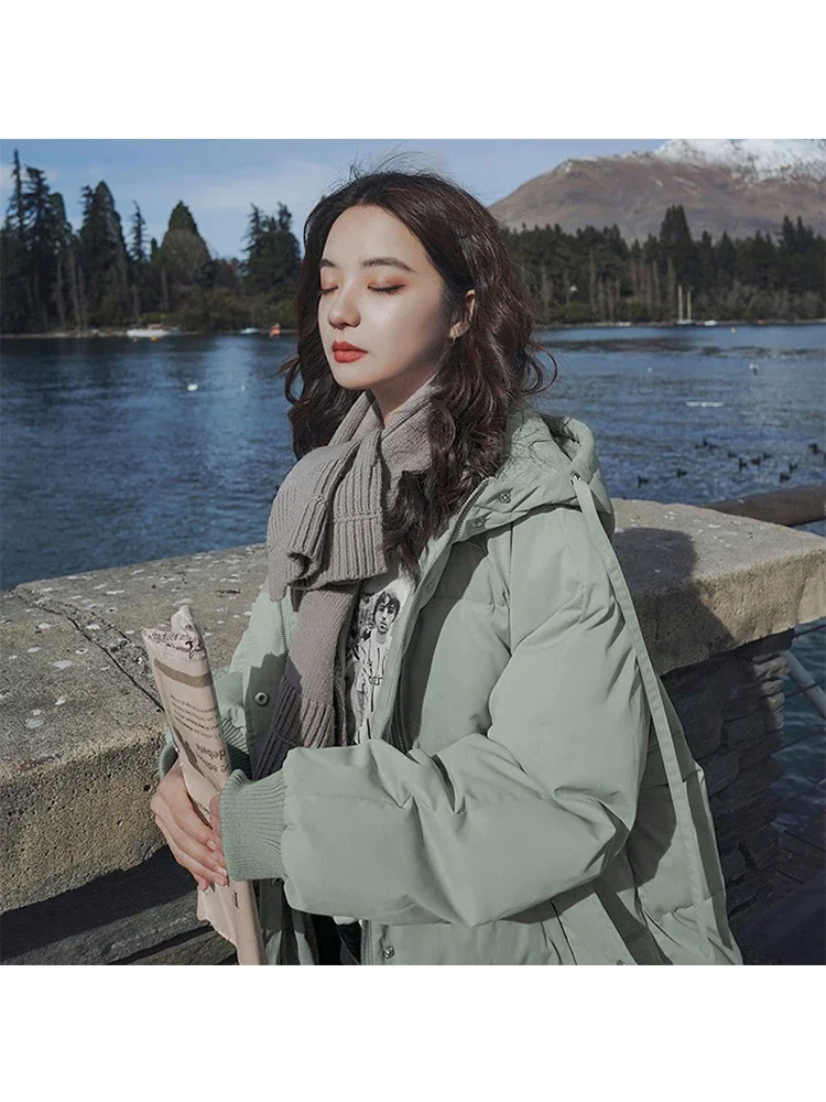 Long Parkas Winter Puffer Jacket Women 2022 Thicken Warm Bubble Coat Oversized Outerwear Korean Autumn Casual Jackets Female