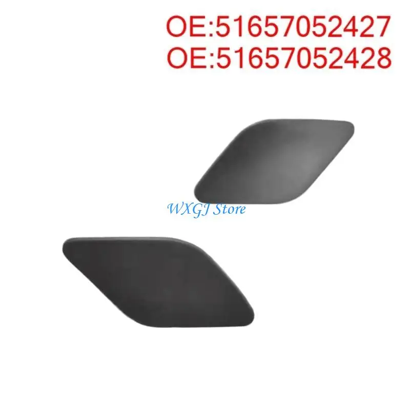 37JE Right Left Front Bumpers Headlight Headlamp Washer Nozzle Cover Jet Caps for E70