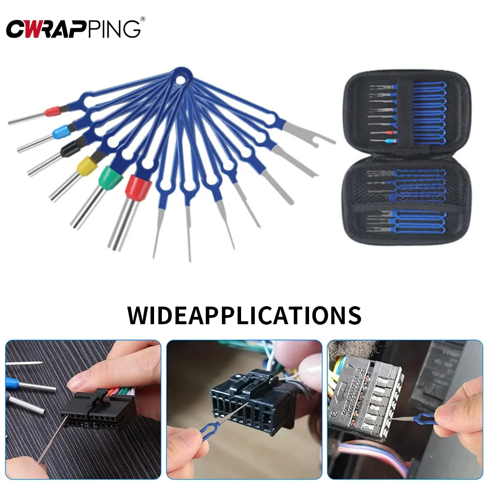 11/18/26/36/41PCS Car Terminal Removal Connector Extractor Puller Pin Extractor Release Pin Car Mechanical Tools for Auto Repair