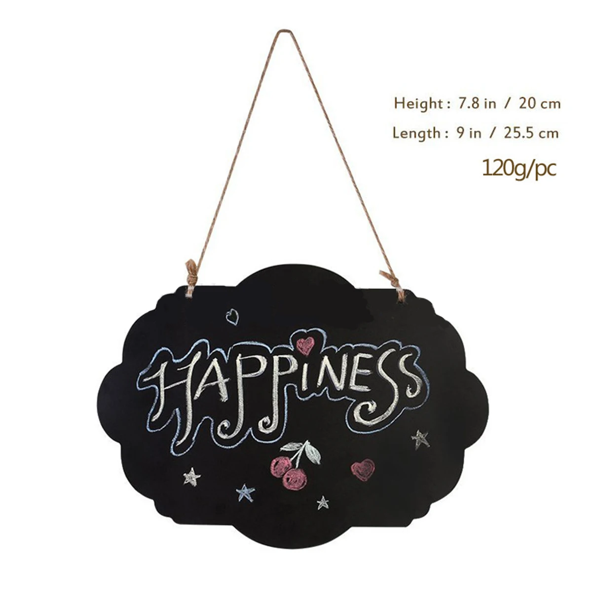 

2pcs Double Sided Wooden Message Board Creative Crafts Hanging Kitchen Birthday Wedding Small Chalkboard Smooth