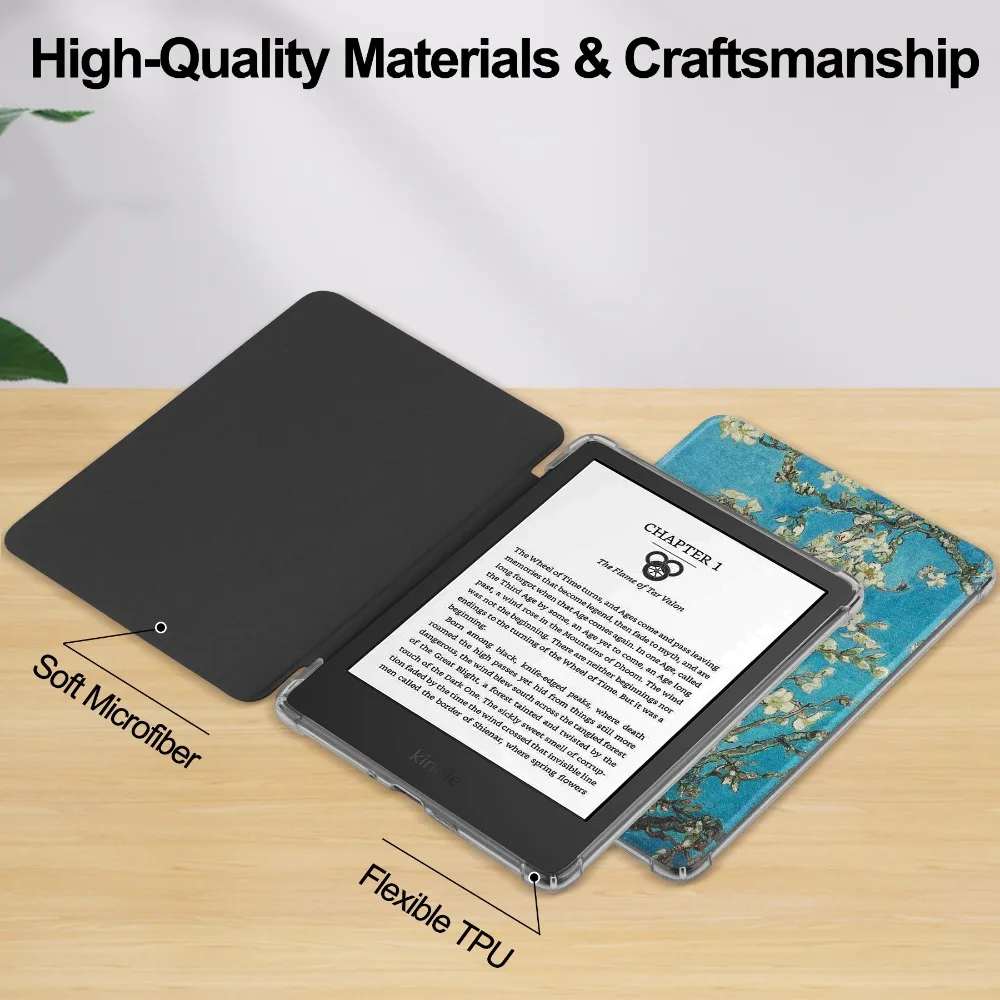 For New Kindle Paperwhite Signature Edition 12th Colorsoft Signature Edition 7\'\' 12th 2024 eReader Transparent Soft TPU Cover