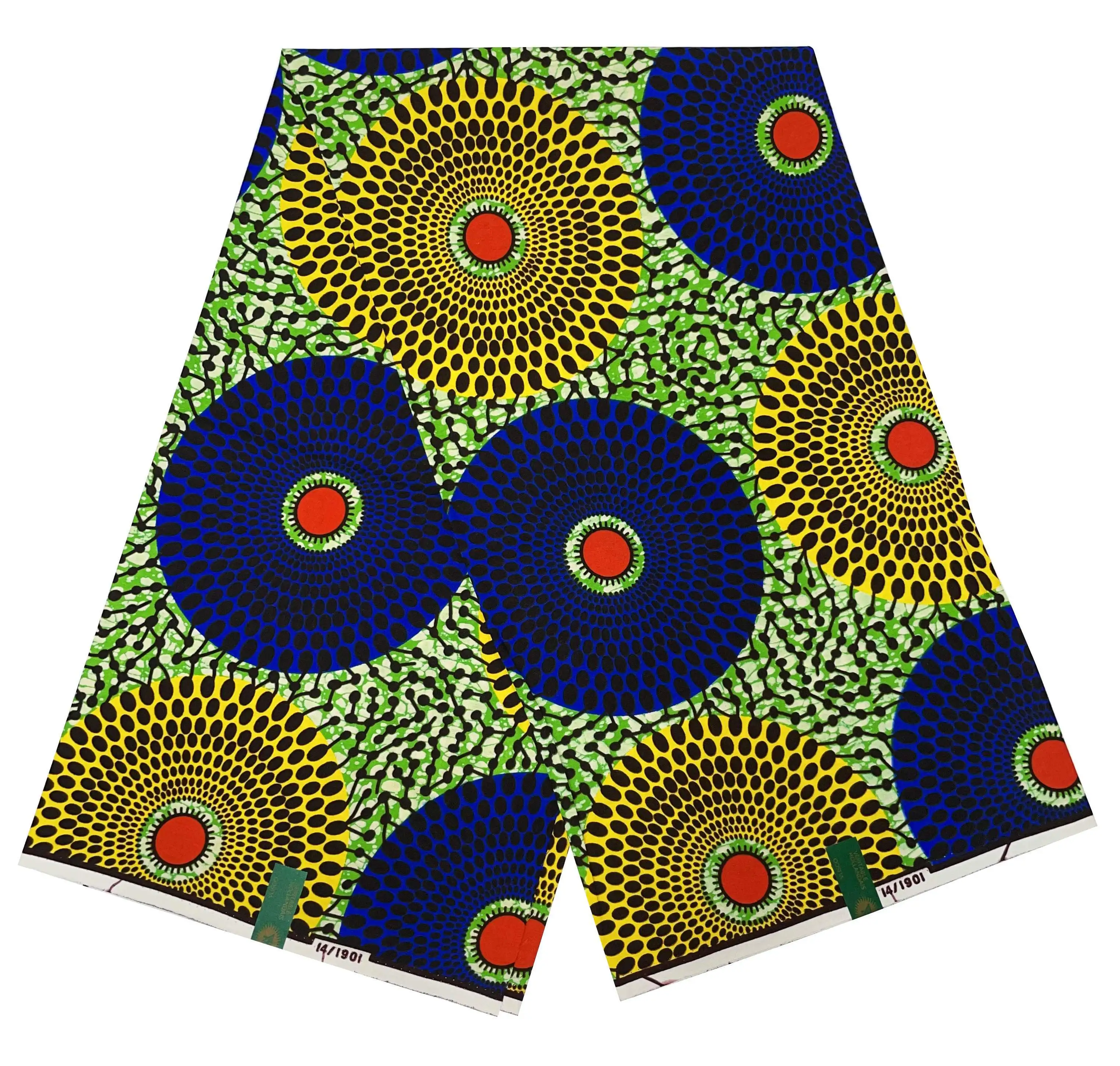 Imagem -02 - Cera Real Africana Imprime Tecido Cera Ankara 100 Algodão Garantido Original Verdadeiro Material de Costura Novos Preços por Atacado