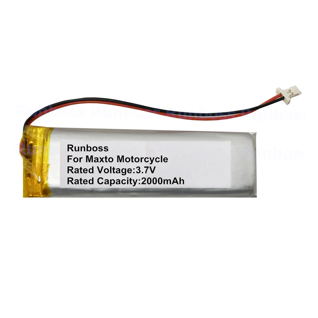 3.7V 2000mAh Replacement Battery for Maxto M3 M3S Motorcycle Recorder Li Polymer Rechargeable Pack