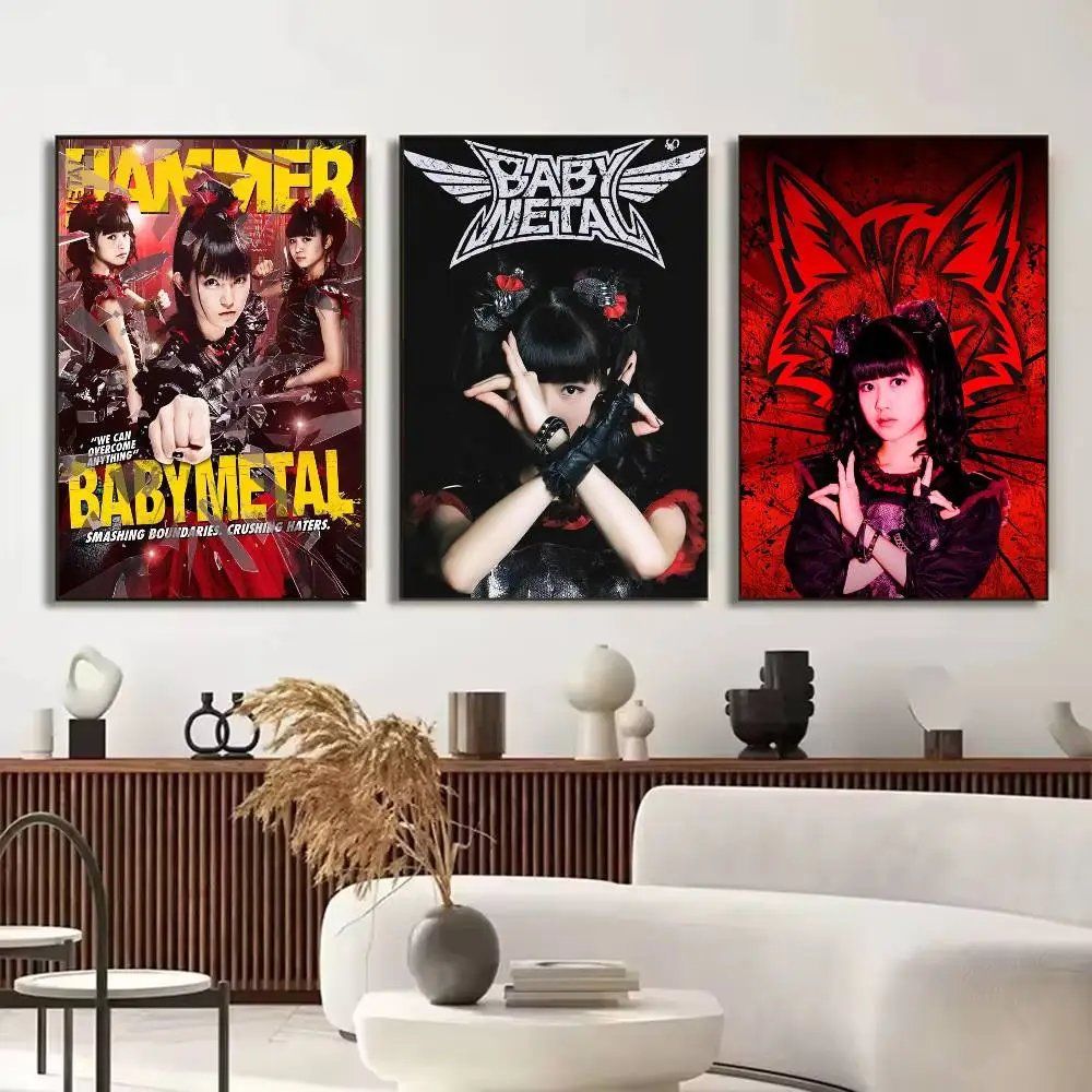 Japan Band Babymetal Poster HD Quality Wall Art Retro Posters For Home Room Wall Decor Self Adhesive