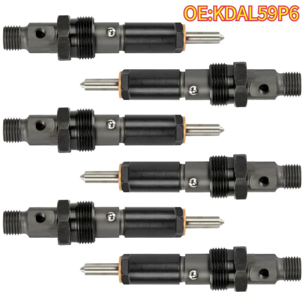 

High quality New For 1/6Pcs KDAL59P6 4928990 Diesel Fuel Injector Fit1994-1998 Dodge 5.9L Cummins 40-60 HP KDAL59P6 4BT