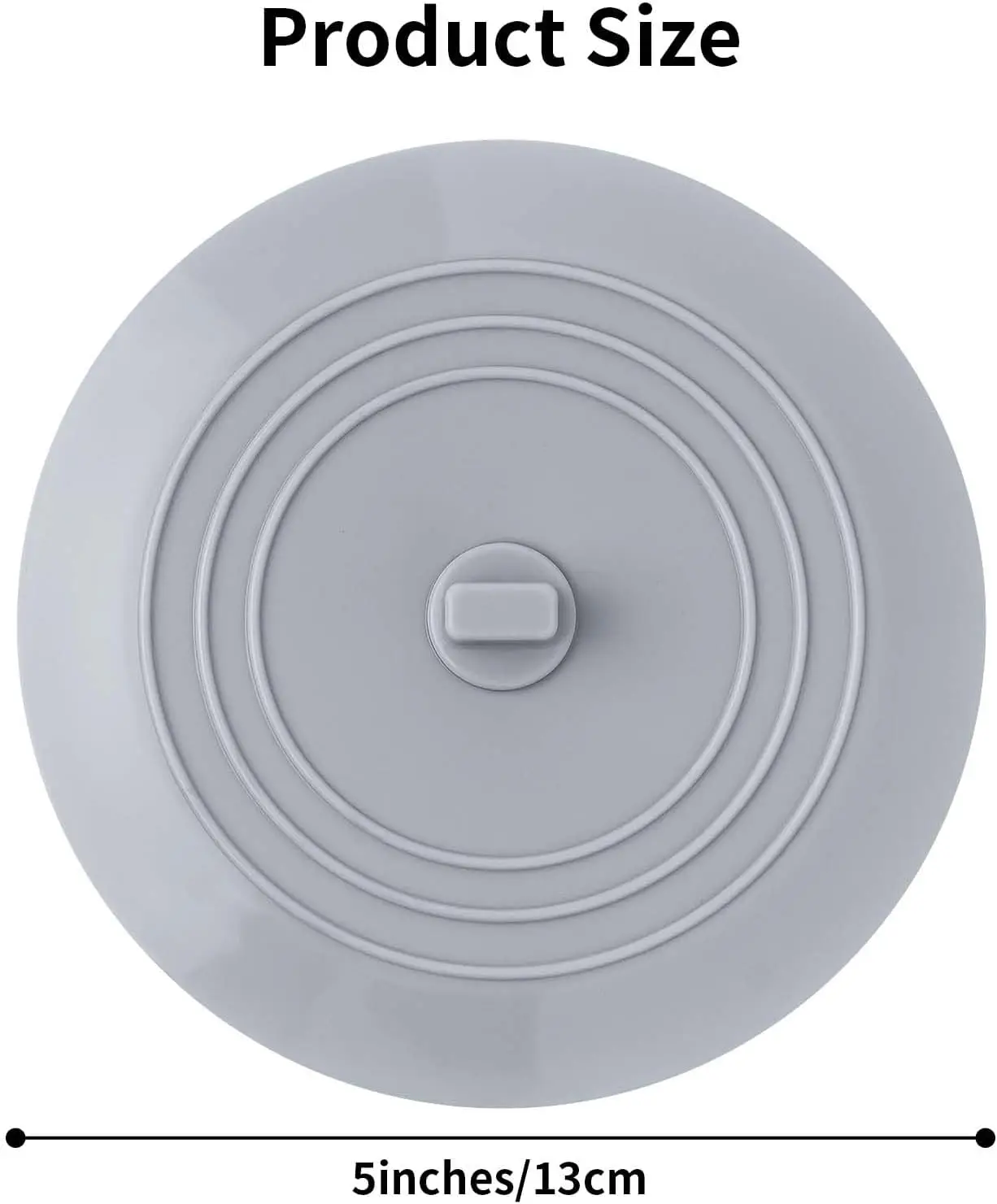 Bathtub Drain Stopper Silicone Tub Stopper Shower Drain Cover Bath Tub Plug Hair Stopper Universal Flat Suction Renter Friendly