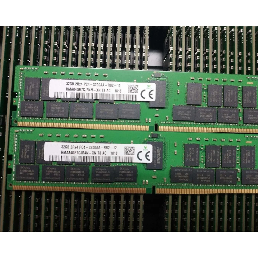 

1 шт. Оперативная память 32 ГБ REG ECC для памяти SK Hynix HMA84GR7CJR4N-XN 32G 2RX4 3200 PC4-3200AA DDR4