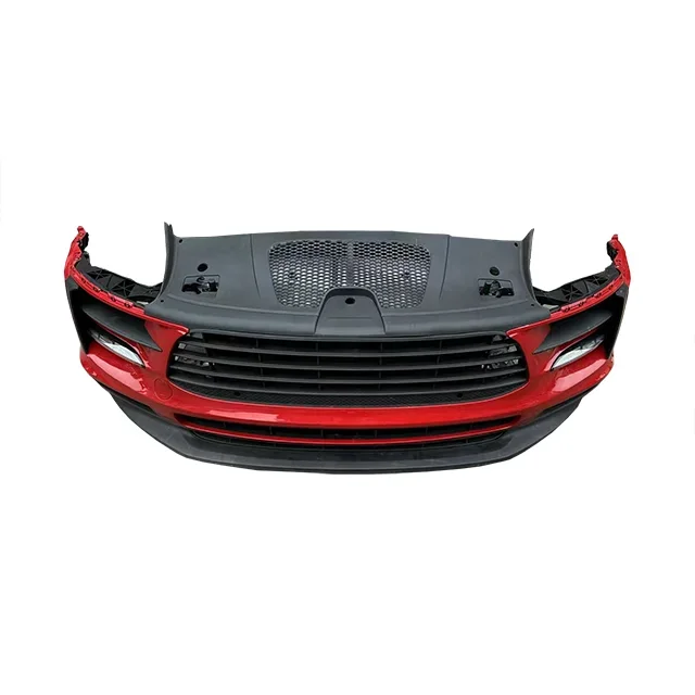 OEM Used Bumper Assembly for Porsche Macan Front Bumper with Grill Radiator Fan Headlights Wiring Harness Parking Sensor
