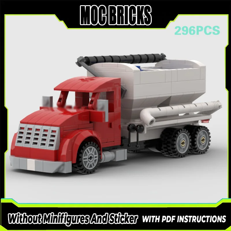 

City Car Model MOC Building Bricks Fertilizer Tender Truck Modular Technology Gifts Holiday Assemble Children Toys Suit