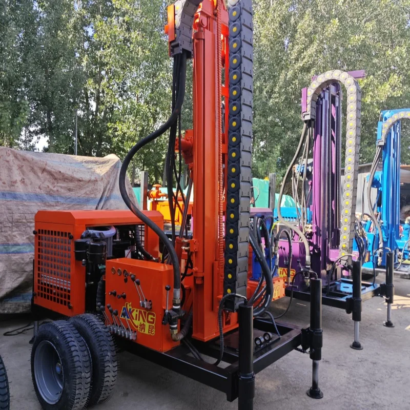 Высокопроизводительная дизельная буровая установка для водяных скважин диаметром 2025300 м. Индивидуальная буровая установка. Буровая установка для майнинга.