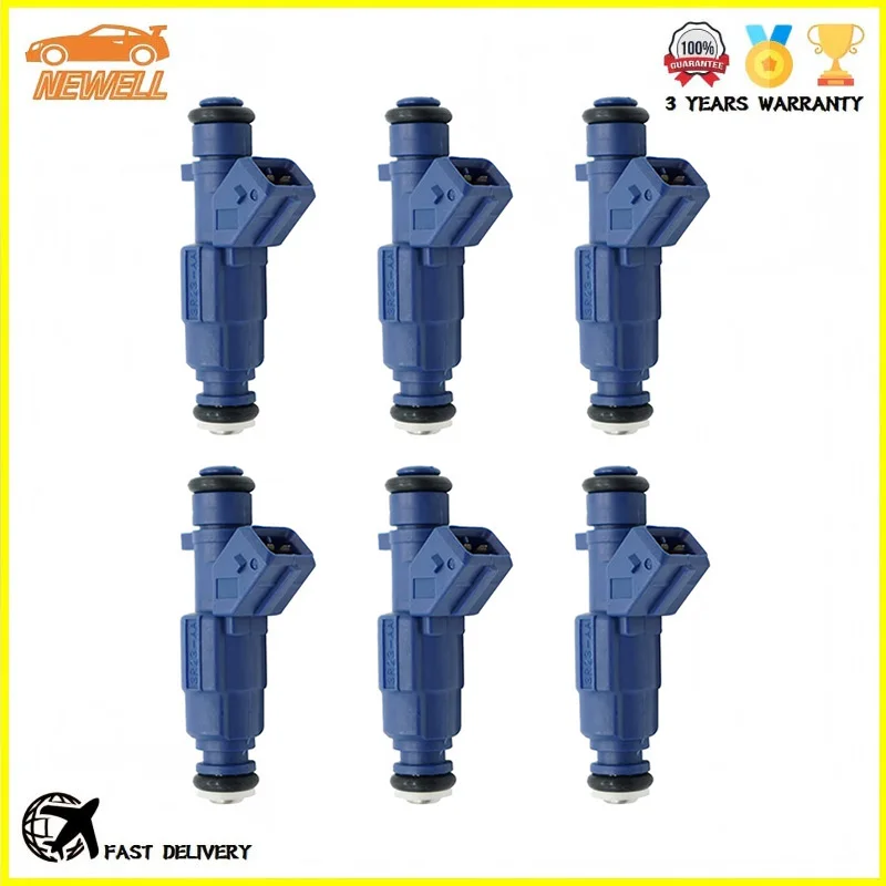6pcs 0280156123 3R23-AA Fuel Injector For Ford Fairlane 03-05 Falcon 02-05 LTD 02-05 Territory Closed Off-Road Vehicle 2003-2011