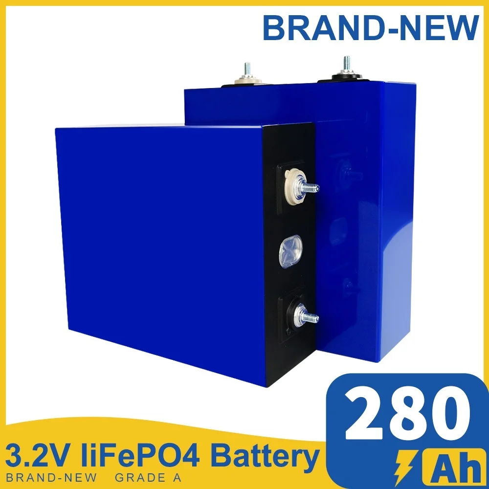 To 280AH Lifepo4 3.2V Lithium Iron Phosphate DIY Battery For 12V 24V 48V RV Vans Camper Golf Cart Solar Energy Storage System