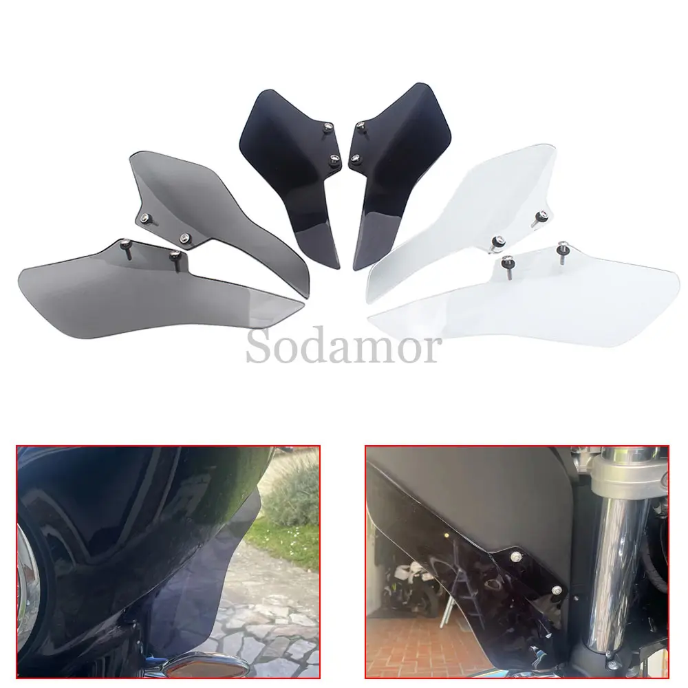 1 Pair Motorcycle Side Upper Fairing Air Deflectors Windshields Fit For BMW R18 R18B Bagger R18 Transcontinental 2021-2024