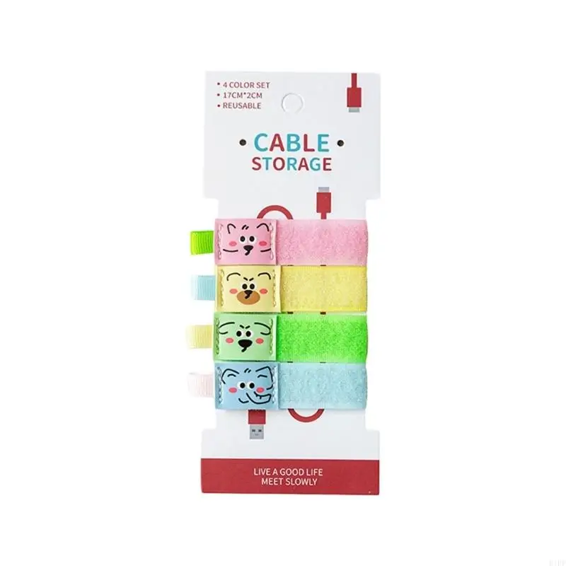 E1PF Cartoon Nylon Cable Tie Practical Cable Fastening Strap For Wire Management