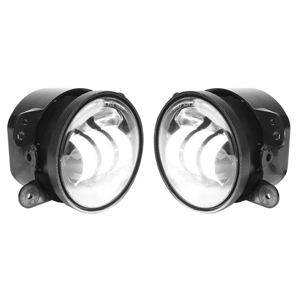 4 Inch Fog Light White Light Off-Road Vehicle Front Bumper Modification 30W LED Fog Light for 07-18 for Jeep Wrangler JK