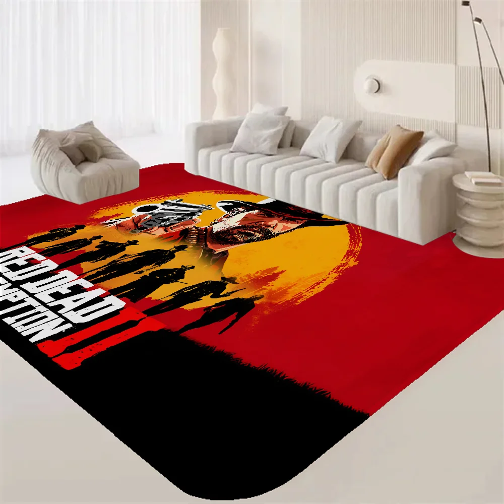 R-Red D-Dead R-Redemption Room Mats Anti-slip Absorb Water Long Strip Cushion Bedroon Mat Household Carpets