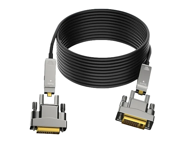 High Quality 4K DVI Fiber Optic Video Transmission Cable Plug-and-Play Adapter Simple Efficient Gold Plated Male-to-Male PVC