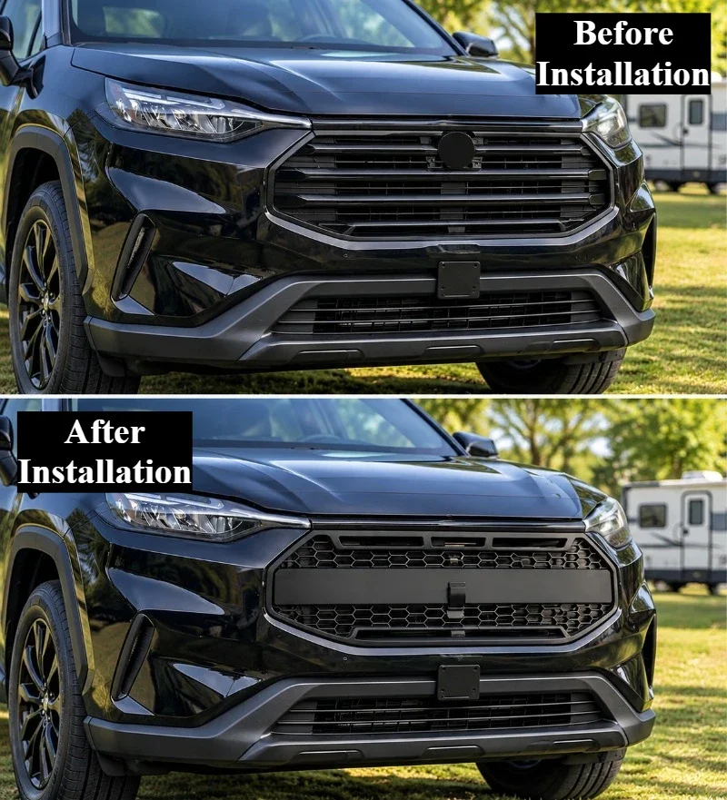 For Ford Transit Custom 2024-2026 Raptor Style Car Front Grille Hood Grille Racing Grills Body Kits Tuning Auto Accessories