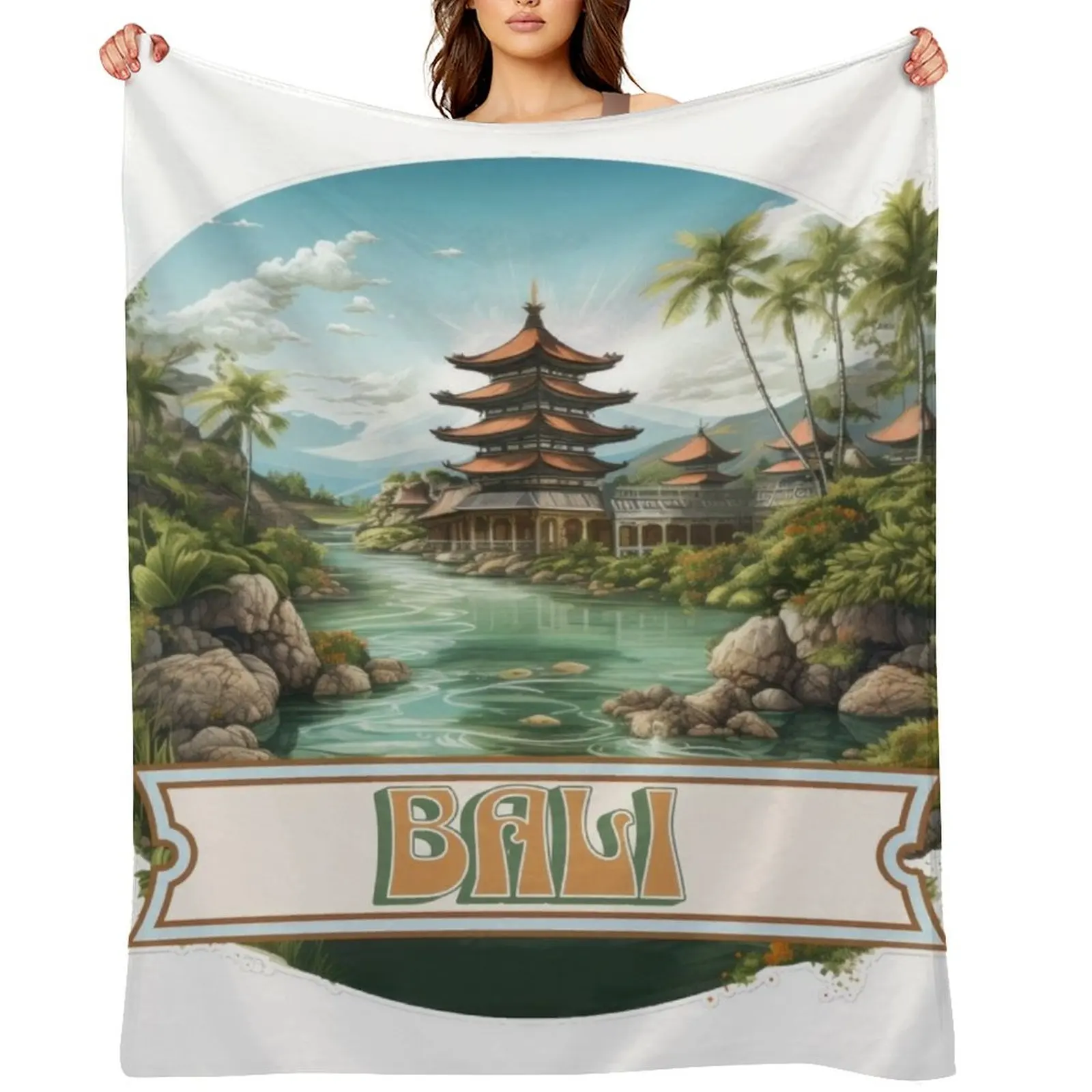 

Bali Indonesia Throw Blanket Decorative Sofas Decoratives heavy to sleep Plush Blankets