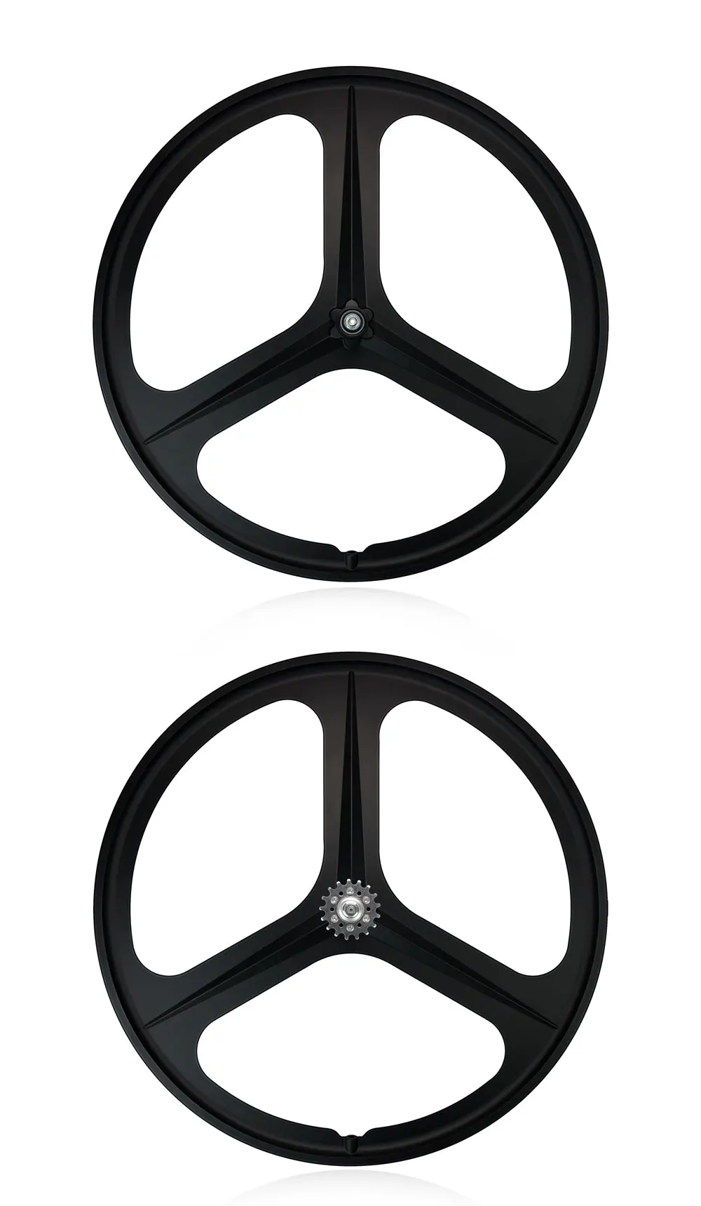 MAGICBROS Fahrradrad 700C V-Bremse, Magnesiumlegierung, 3 Speichen, Single-Speed-Rad, Fixie-Track-Bike, Tri-Speichen, Fixed-Gear-Laufradsatz – Detail 4