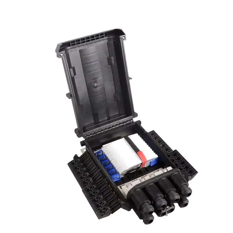 4-in-4-out Ftth Terminal Box 288c Wall Mount Fiber Optic Cable Distribution Box With 4g & 3g Network Compatibility