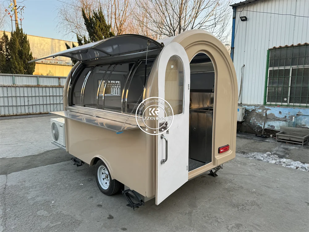 Peralatan dapur kustom Restoran seluler Trailer Makanan Cepat Stan makanan ringan Pizza truk makanan Van kereta kopi