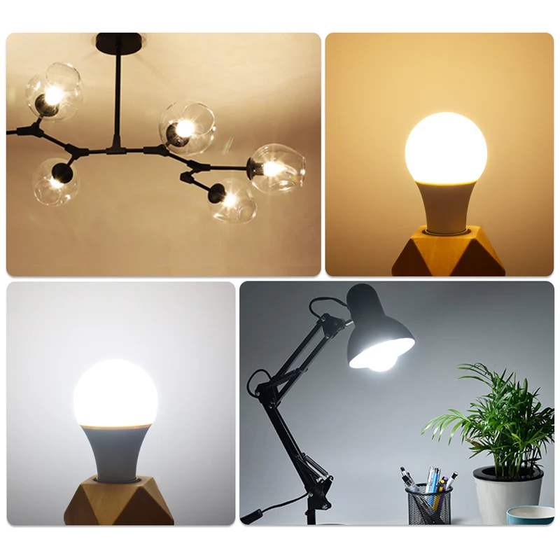 6Pcs E14 LED Lamp 6W 9W 12W AC 220V-240V LED Bulb Cold White / Warm White LED Lights indoor light For Living Room Use