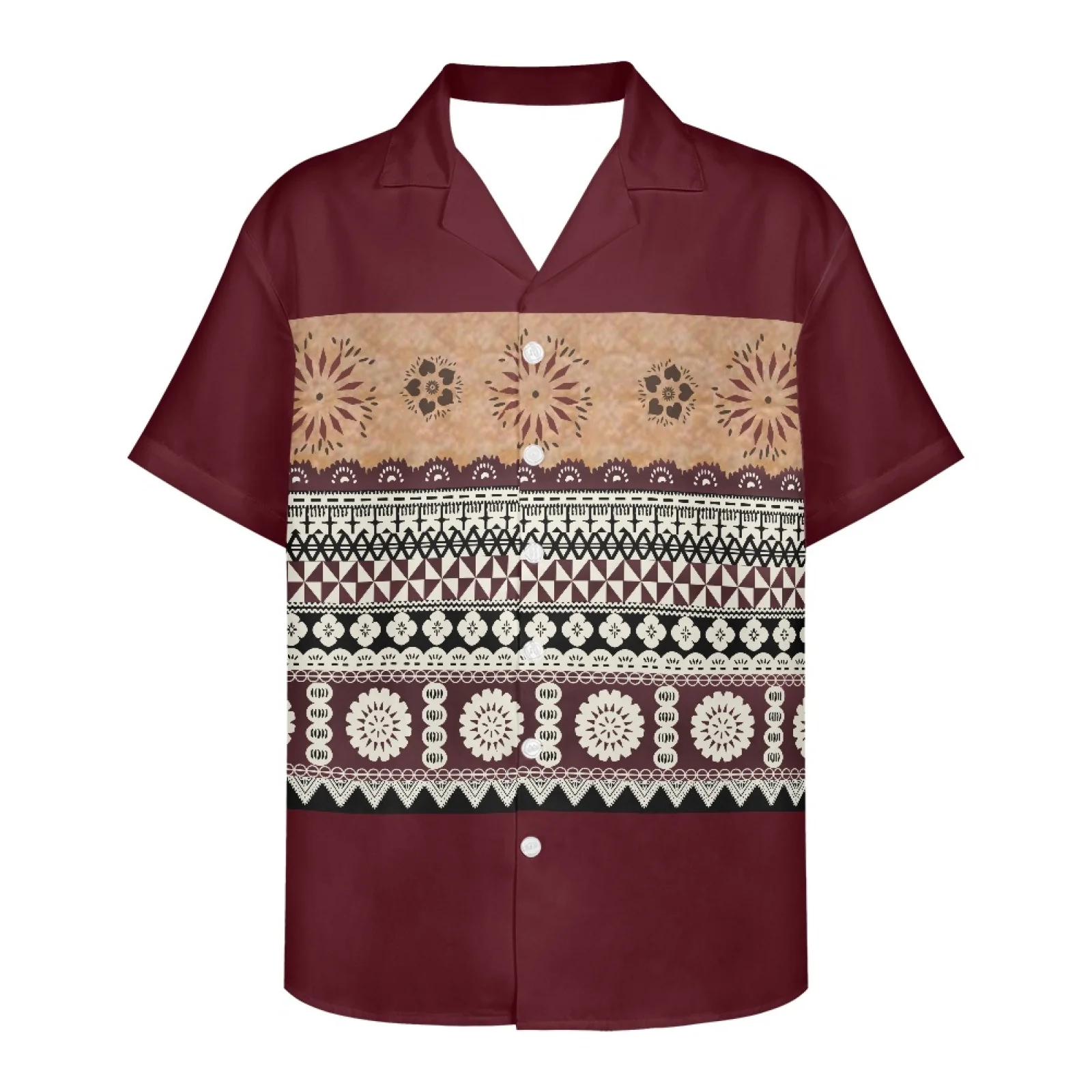 

Fashion Men's Shirts Hawaii Traditional Print Summer 2023New Design Clothes Short-Sleeved New Design V Neck Men's Shirts