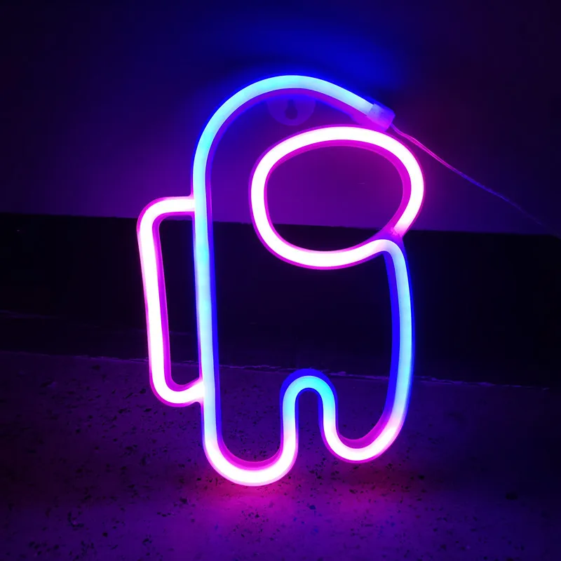 

Astronaut Neon Sign USB Batteries Powered Neon Light, Letters Decorative Night Lights For Bedroom Wedding Birthday Party Wall