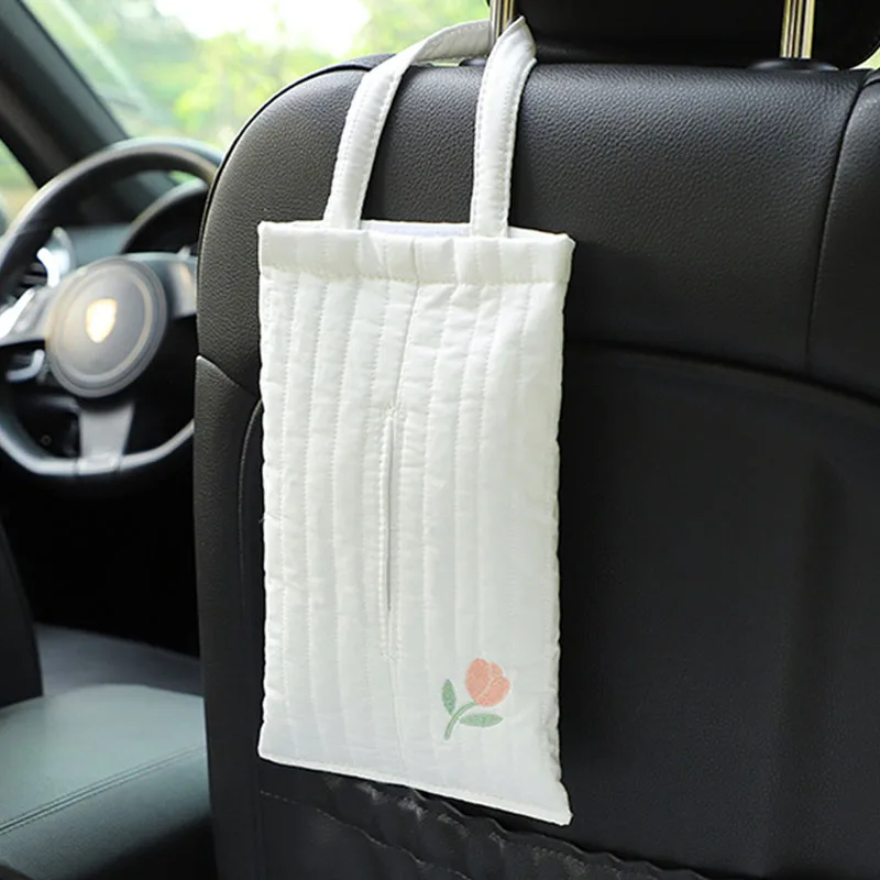 Baby Car-mounted Tissue Box Cute Baby Cart Paper Towel Bag Portable Removable Flip Tissue Box Diaper Bags Stroller Accessories