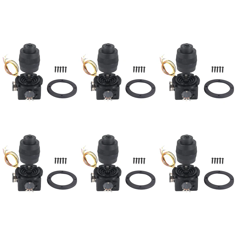 6X New 4-Axis Joystick Potentiometer Jh-D400X-R2 5K Ohm 4D With Button Joystick With Track Number 12001297 R2 5K