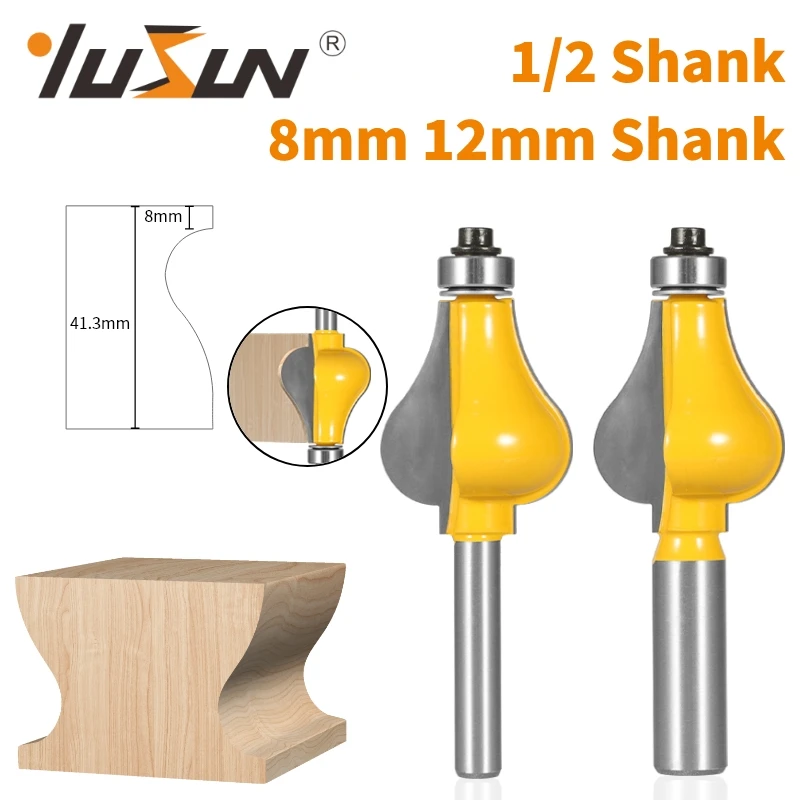 YUSUN 1PC Handrail Bit Router Bit Woodworking Milling Cutter For Wood Bit Face Mill End Mill Wood Cutter